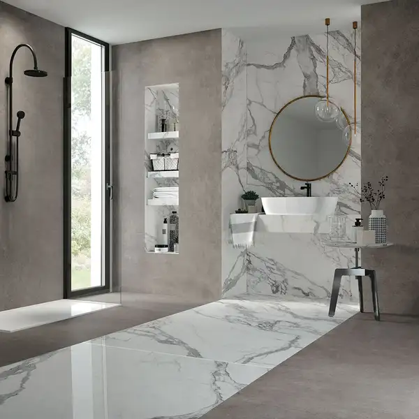 Керамическая плитка Mirage Jewels, Statuario Lunensis 60x60 LUC, глянцевая (JW 12 LUC 60x60) фото 3 Aquada.com.ua