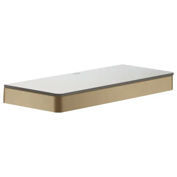 Полочка 300 мм Axor Universal Accessories, матовая бронза/стекло матовое (42838140) фото 1 Aquada.com.ua