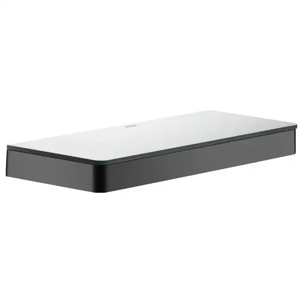 Полочка 300 мм Axor Universal Accessories, satin black/стекло матовое (42838350) фото 1 Aquada.com.ua