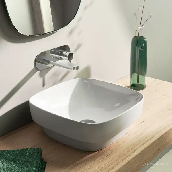 Раковина накладная на столешницу Catalano Green Lux 40 x 40 см (140AGRLX00) фото 2 Aquada.com.ua Раковина накладная на столешницу Catalano Green Lux 40 x 40 см (140AGRLX00) фото 2 Aquada.com.ua