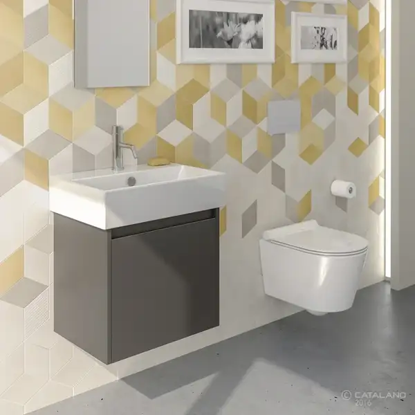 Раковина подвесная Catalano Premium 55 х 37 см (155VP00) фото 2 Aquada.com.ua Раковина подвесная Catalano Premium 55 х 37 см (155VP00) фото 2 Aquada.com.ua