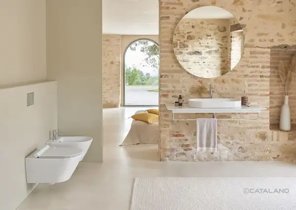 Раковина накладная на столешницу Catalano Horizon 75 х 35 см, Glossy white (170AHZ00) фото 5 Aquada.com.ua