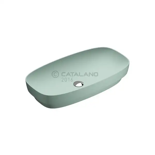 Раковина накладная на столешницу Catalano Green Lux / Colori 75 х 40 см, зелёный матовый (175AGRLXVS) фото 1 Aquada.com.ua Раковина накладная на столешницу Catalano Green Lux / Colori 75 х 40 см, зелёный матовый (175AGRLXVS) фото 1 Aquada.com.ua