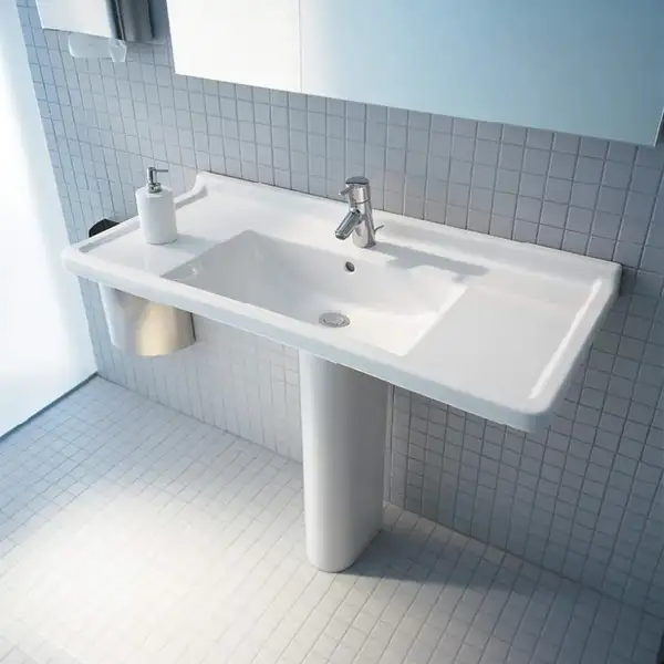 Раковина Duravit Starck 3 105х48,5 см (с переливом) (0304100000) фото 3 Aquada.com.ua Раковина Duravit Starck 3 105х48,5 см (с переливом) (0304100000) фото 3 Aquada.com.ua