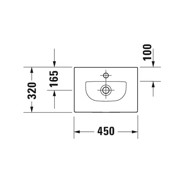 Раковина мебельная Duravit Viu 45 х 32 см (0733450041) фото 3 Aquada.com.ua Раковина мебельная Duravit Viu 45 х 32 см (0733450041) фото 3 Aquada.com.ua