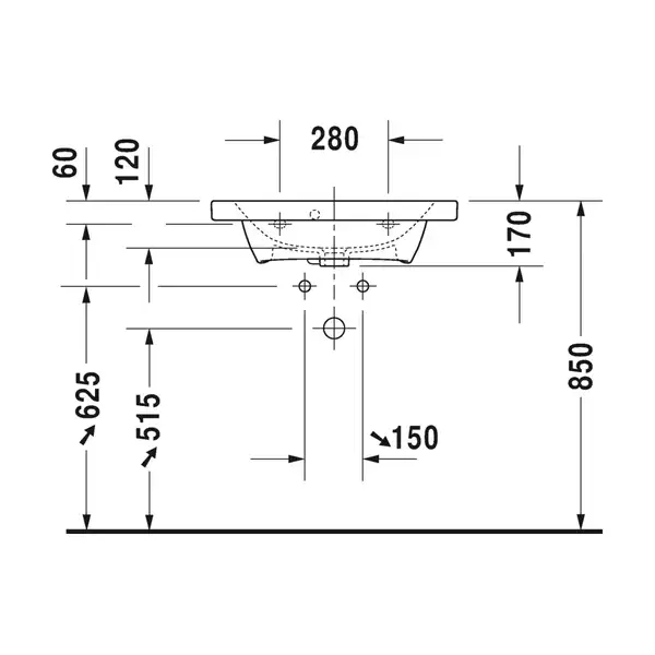 Раковина для мебели Duravit DuraStyle 63,5 х 40 см (2337630000) фото 3 Aquada.com.ua Раковина для мебели Duravit DuraStyle 63,5 х 40 см (2337630000) фото 3 Aquada.com.ua