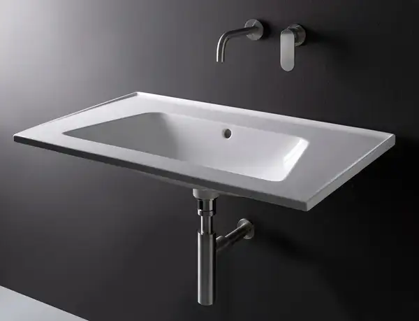 Раковина подвесная Flaminia Bloom 87 х 51,5 х h14,5 см (BM85L) фото 3 Aquada.com.ua