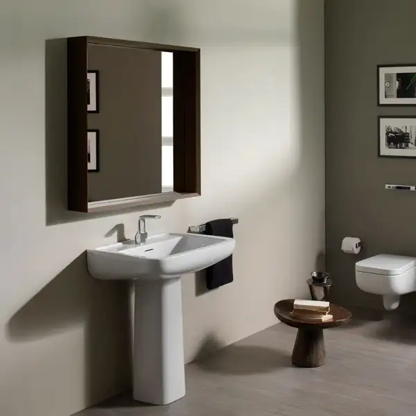 Раковина для размещения на колонне Flaminia Como 70 х 52,5 х h18,5 см (CM70L) фото 1 Aquada.com.ua