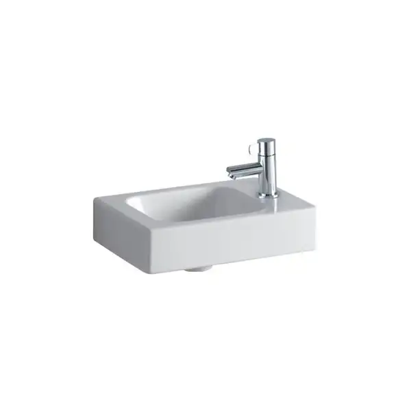Мини-раковина, отв. для смесителя слева Geberit iCon xs 380 х 280 мм (124736000) фото 1 Aquada.com.ua Мини-раковина, отв. для смесителя слева Geberit iCon xs 380 х 280 мм (124736000) фото 1 Aquada.com.ua