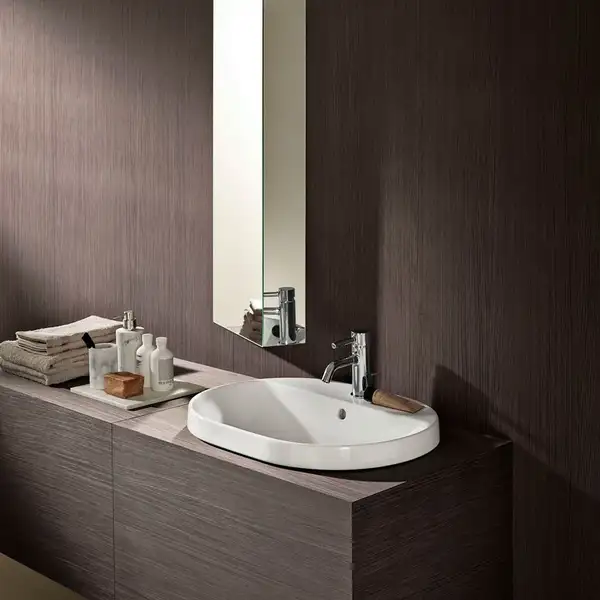 Geberit VariForm Раковина вбудована, еліптична, біла (500.729.01.2)