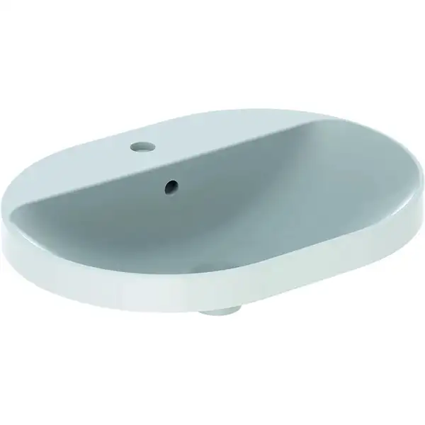 GEBERIT VARIFORM умывальник встраиваемый, эллиптической формы, 60*45см, с полкой для отверстия под смеситель, с переливом, глазурованный снизу (500.733.01.2) фото 1 Aquada.com.ua GEBERIT VARIFORM умывальник встраиваемый, эллиптической формы, 60*45см, с полкой для отверстия под смеситель, с переливом, глазурованный снизу (500.733.01.2) фото 1 Aquada.com.ua