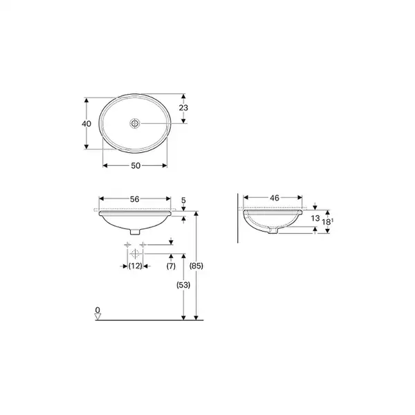GEBERIT VARIFORM умывальник встраиваемый под столешницу, овальный, 50*40см, без отверстия, без перелива (500.755.01.2) фото 2 Aquada.com.ua GEBERIT VARIFORM умывальник встраиваемый под столешницу, овальный, 50*40см, без отверстия, без перелива (500.755.01.2) фото 2 Aquada.com.ua