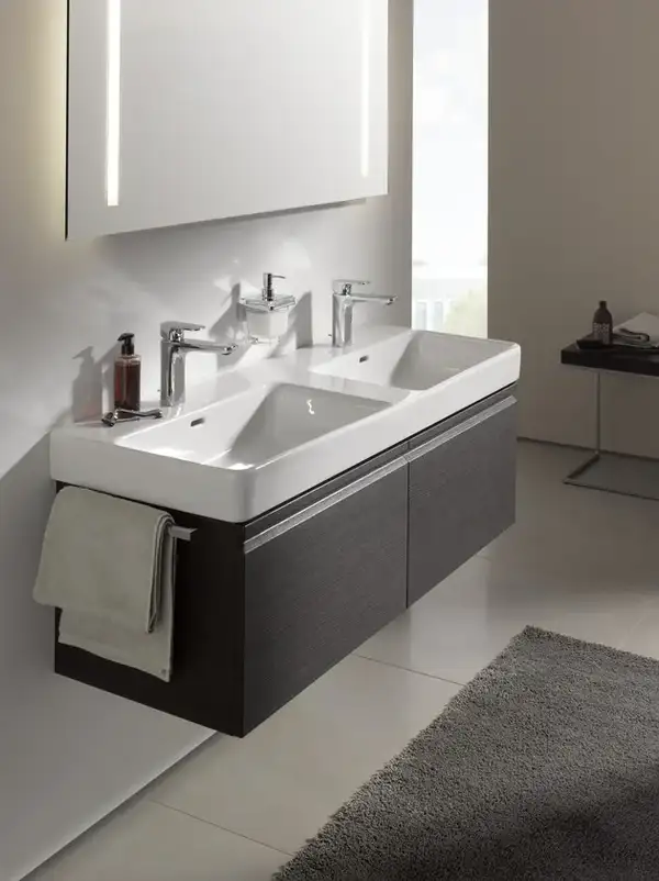 Раковина двойная Laufen Pro S 1300 х 460 мм (H8149680001041) фото 3 Aquada.com.ua Раковина двойная Laufen Pro S 1300 х 460 мм (H8149680001041) фото 3 Aquada.com.ua