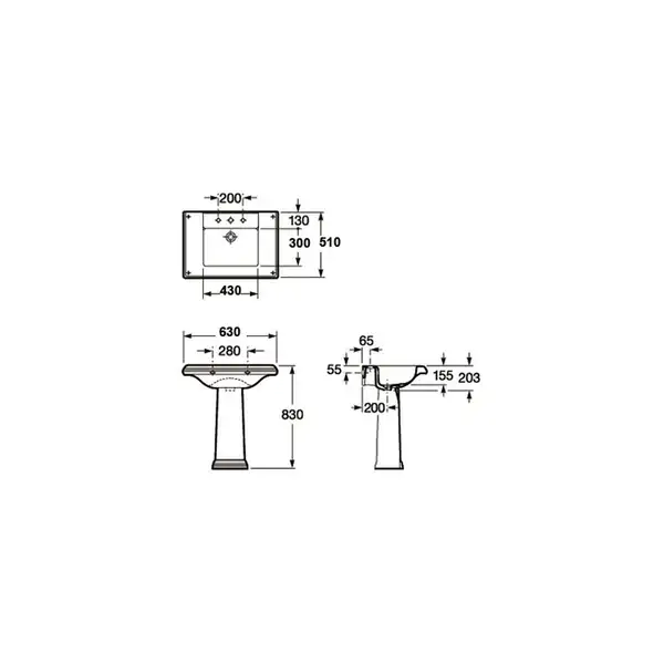ROCA AMERICA умывальник 63*51см (A327491000) фото 2 Aquada.com.ua ROCA AMERICA умывальник 63*51см (A327491000) фото 2 Aquada.com.ua