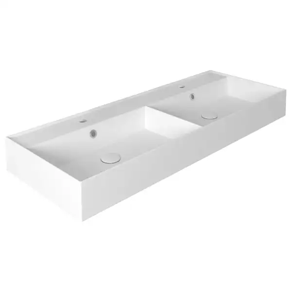 Раковина двойная Simas Agile 121 х 46 см (AG121D) фото 1 Aquada.com.ua