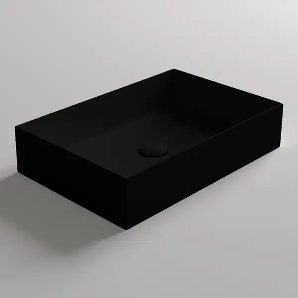 Раковина накладная на столешницу Simas Agile 60 х 40 см, Nero Matt (AG60NERO) фото 2 Aquada.com.ua
