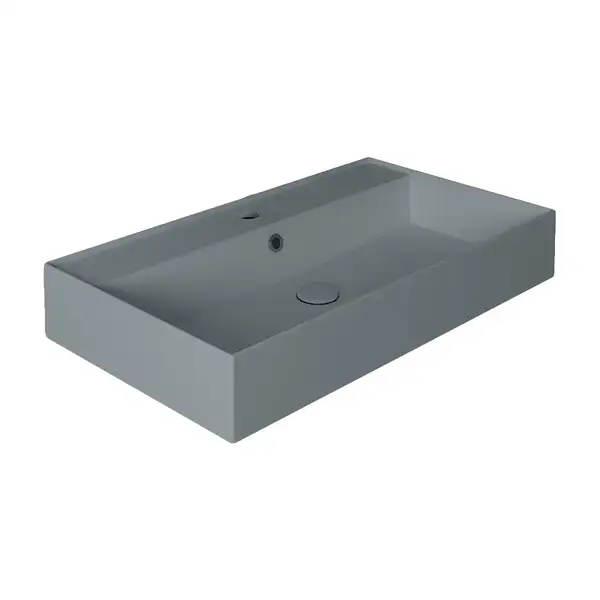 Раковина подвесная Simas Agile 81 х 46 см, Cemento Matt (AG81CEMENTO) фото 1 Aquada.com.ua