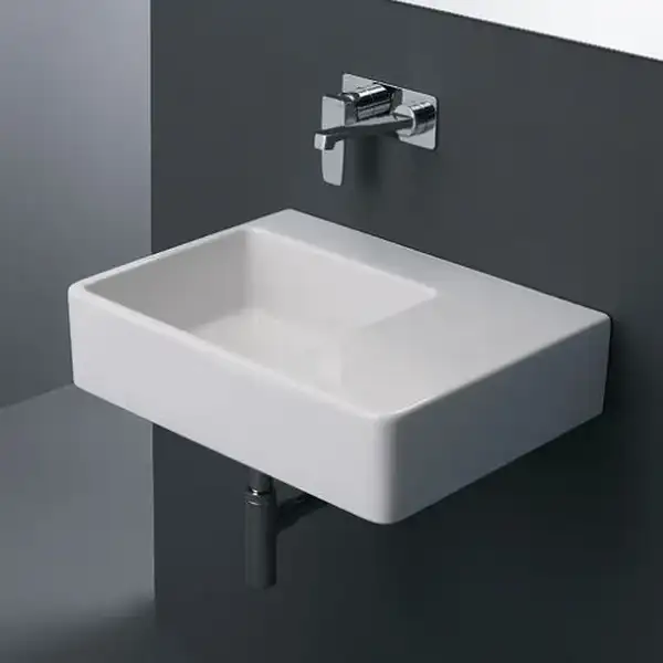 Раковина подвесная Simas Top-Lavabi 60х45 см (левая) (QU60S) фото 2 Aquada.com.ua