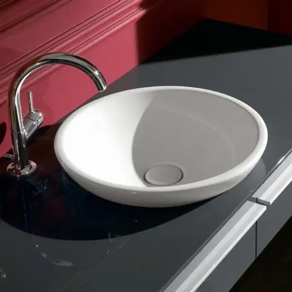 Раковина накладная на столешницу Villeroy & Boch Loop & Friends d=38 см (51480101) фото 2 Aquada.com.ua Раковина накладная на столешницу Villeroy & Boch Loop & Friends d=38 см (51480101) фото 2 Aquada.com.ua