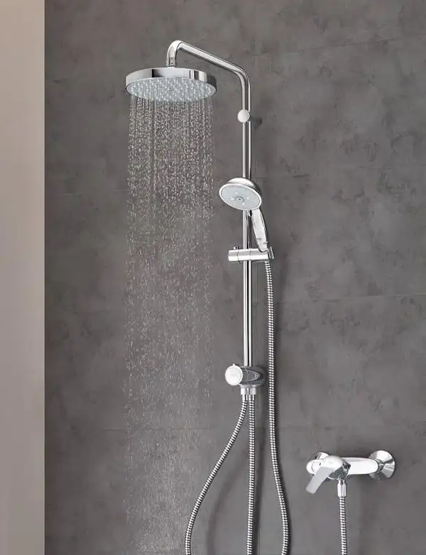 Лейка для душа Grohe New Tempesta (цвет - хром), 4 вида струи (26085000) фото 3 Aquada.com.ua
