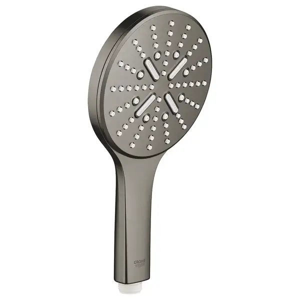 Лейка для душа Grohe Rainshower SmartActive Cube (цвет - тёмный графит, матовый), 3 вида струи (26574AL0) фото 1 Aquada.com.ua