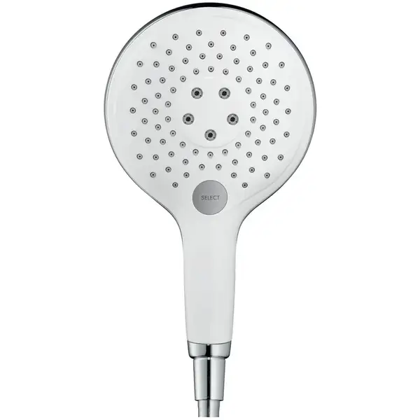 Лейка для душа Hansgrohe Raindance Select S 150 (цвет - хром/белый), 3 вида струи (28587400) фото 2 Aquada.com.ua Лейка для душа Hansgrohe Raindance Select S 150 (цвет - хром/белый), 3 вида струи (28587400) фото 2 Aquada.com.ua