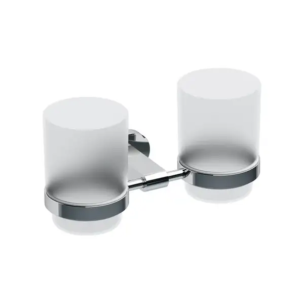 Держатель с двумя стаканами для зубных щеток Ravak Chrome (X07P189) фото 1 Aquada.com.ua