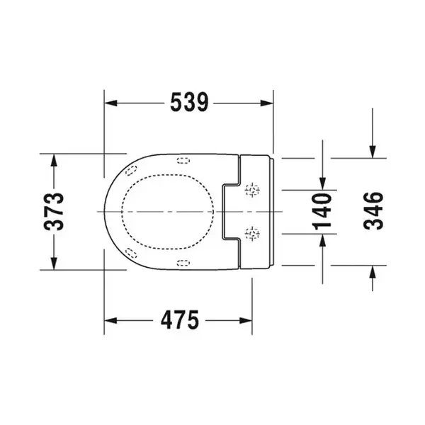 DURAVIT SENSO WASH сидение slim (611000002000300) фото 2 Aquada.com.ua