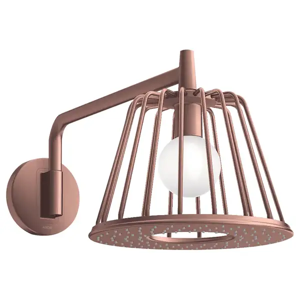 Верхний душ, поворотный Ø 275 мм Axor LampShower (цвет - матовое красное золото), 1 вид струи (26031310) фото 1 Aquada.com.ua