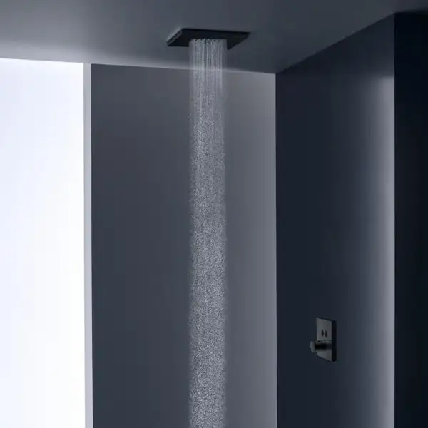 Верхний душ 250 х 250 мм Axor ShowerSolutions (цвет - satin black), 1 вид струи (35309350) фото 2 Aquada.com.ua