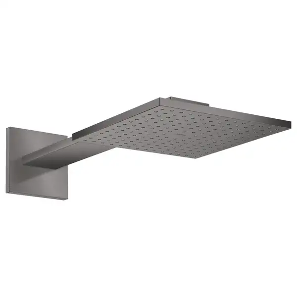 Верхний душ 250 х 250 мм Axor ShowerSolutions (цвет - матовый чёрный хром), 2 вида струи (35310340) фото 1 Aquada.com.ua