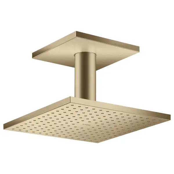Верхний душ 250 х 250 мм Axor ShowerSolutions (цвет - матовая бронза), 2 вида струи (35312140) фото 1 Aquada.com.ua