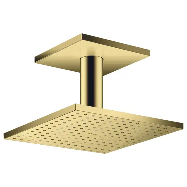 Верхний душ 250 х 250 мм Axor ShowerSolutions (цвет - полированное золото), 2 вида струи (35312990) фото 1 Aquada.com.ua