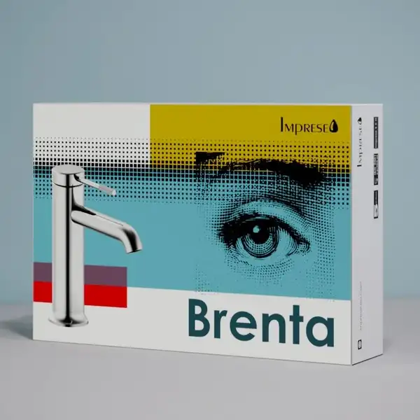 IMPRESE BRENTA набор (верхний душ, держатель), никель (ZMK081906101) фото 3 Aquada.com.ua