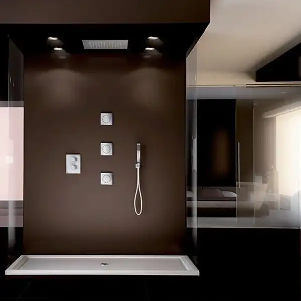 Верхний душ Paffoni BOSTON “Quadro ” 500 х 500 мм (ZSOF301CR)