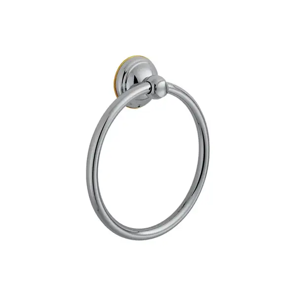 Полотенцедержатель кольцевой, хром / под зол. Hansgrohe Axor Carlton (41421090) фото 1 Aquada.com.ua