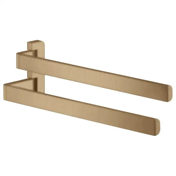 Двойной полотенцедержатель 409 мм Axor Universal Accessories, матовая бронза (42821140) фото 1 Aquada.com.ua