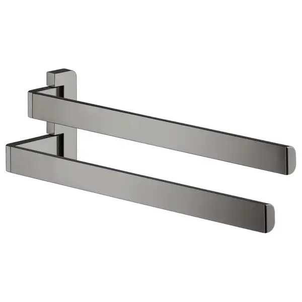 Двойной полотенцедержатель 409 мм Axor Universal Accessories, полированный чёрный хром (42821330) фото 1 Aquada.com.ua