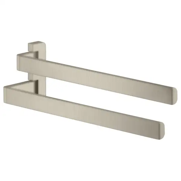 Двойной полотенцедержатель 409 мм Axor Universal Accessories, матовый никель (42821820) фото 1 Aquada.com.ua Двойной полотенцедержатель 409 мм Axor Universal Accessories, матовый никель (42821820) фото 1 Aquada.com.ua