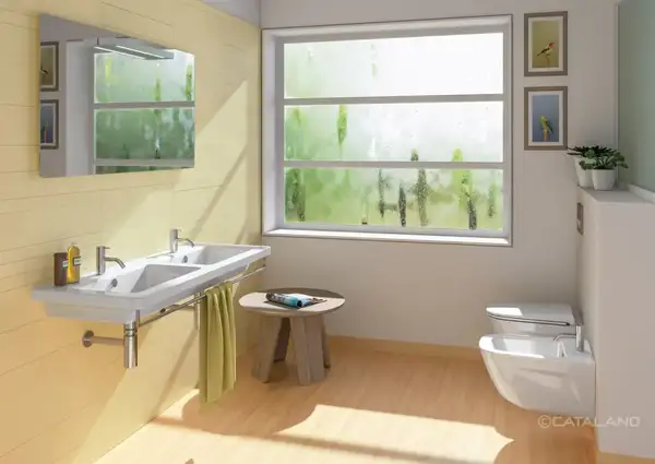 Полотенцедержатель для подвесной раковины Catalano New Light 125 см, хром (5P125LI00) фото 2 Aquada.com.ua