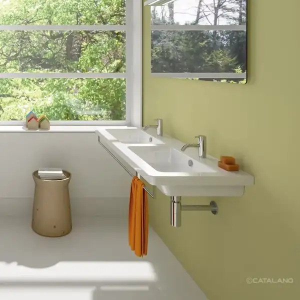 Полотенцедержатель для подвесной раковины Catalano New Light 125 см, хром (5P125LI00) фото 3 Aquada.com.ua