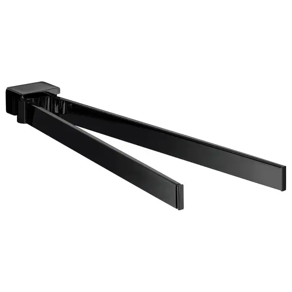 Полотенцедержатель двойной, поворотный 310 мм Emco Loft Black, чёрный матовый (055013331) фото 1 Aquada.com.ua