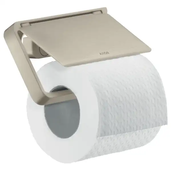 Бумагодержатель с крышкой Axor Universal Accessories (цвет - матовый никель) (42836820) фото 1 Aquada.com.ua