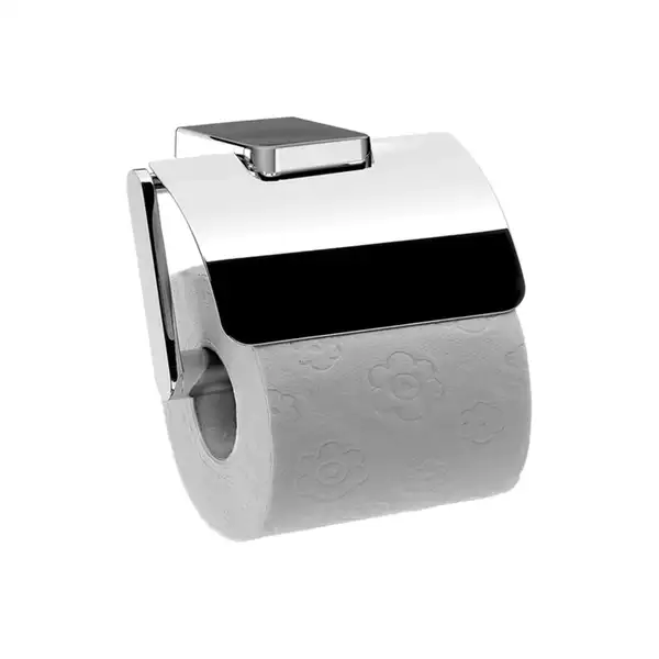Бумагодержатель с крышкой Emco Trend (цвет - хром) (020000102) фото 1 Aquada.com.ua