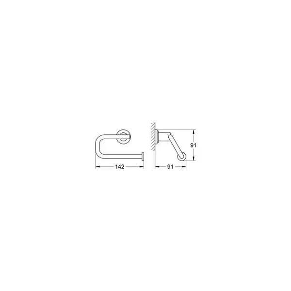 GROHE  Держатель туалетной бумаги Atrio (40313000) фото 2 Aquada.com.ua