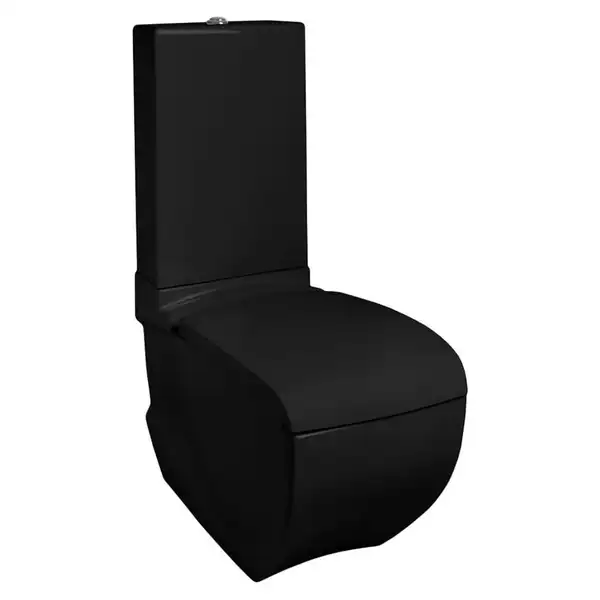 ARTCERAM Унитаз-компакт ArtCeram Hi-Line с сиденьем Soft Close, чёрный глянецевый (HIV003 03;00+HIC001) фото 1 Aquada.com.ua