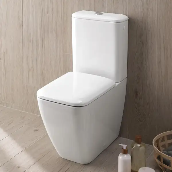 Унитаз Duravit Happy D.2 + бачок (с сиденьем Soft Close) (2134090000+0934100005+0064590000) фото 2 Aquada.com.ua