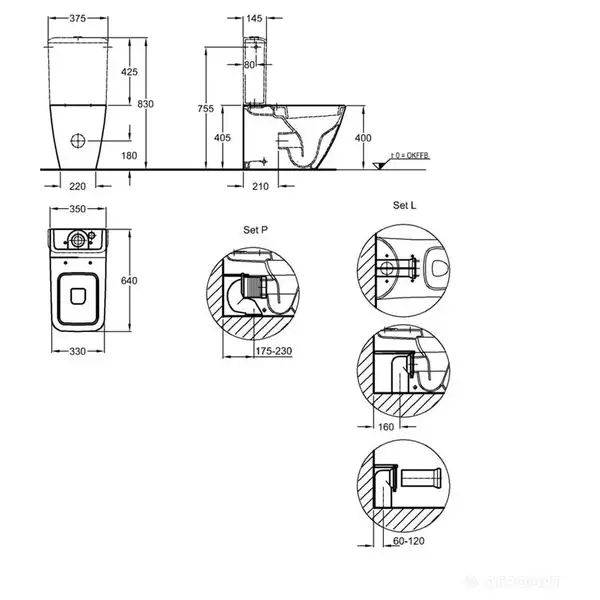 Унитаз-компакт Rimfree (безободковий) с бачком Geberit Icon Square, с сиденьем Soft Close (200930000+228960000+571910000) фото 3 Aquada.com.ua Унитаз-компакт Rimfree (безободковий) с бачком Geberit Icon Square, с сиденьем Soft Close (200930000+228960000+571910000) фото 3 Aquada.com.ua