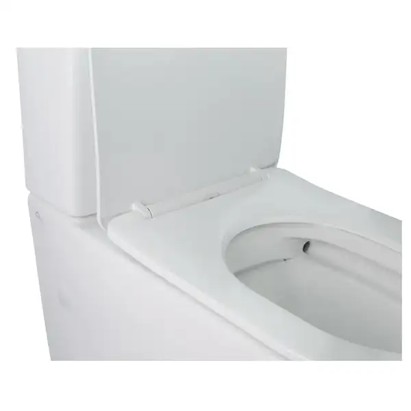 Унітаз-компакт Qtap Stork безобідковий з сідінням Soft-close QT15222178W (QT15222178W) фото 4 Aquada.com.ua