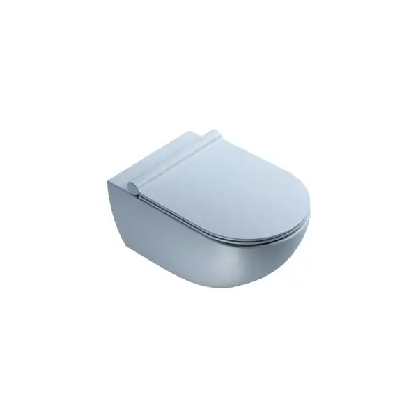 Унитаз подвесной Catalano Sfera с сиденьем Soft Close, голубой матовый (1VSF54RAS+5SCSTPAS) фото 1 Aquada.com.ua
